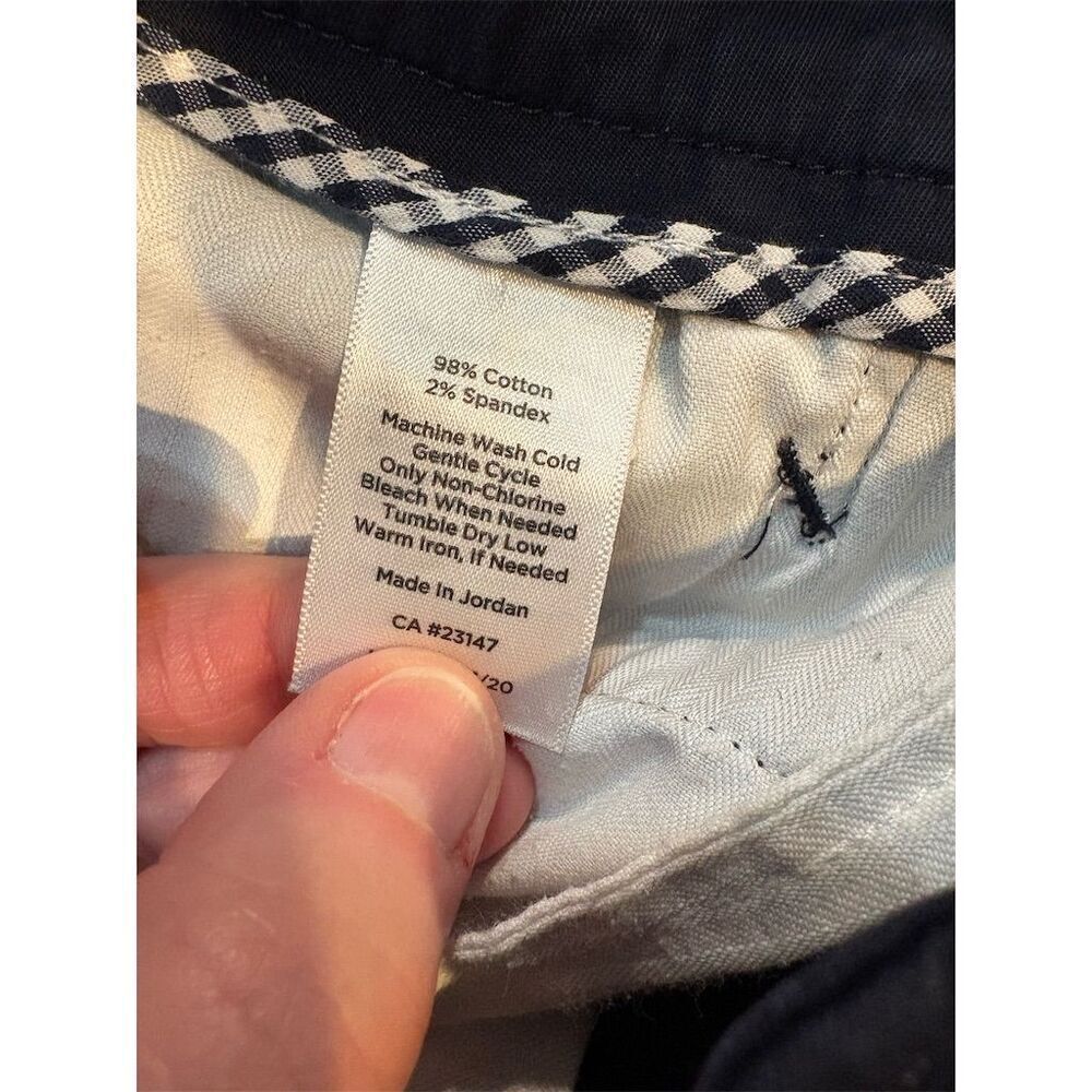 Talbots Women's Standard Size 12 Blue Cropped Skimmer Pants Casual Straight Leg - Picture 6 of 7